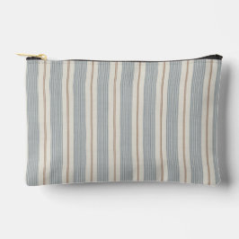Vintage Französisch Blau & Braun - Neutrales Landh Zubehörtasche