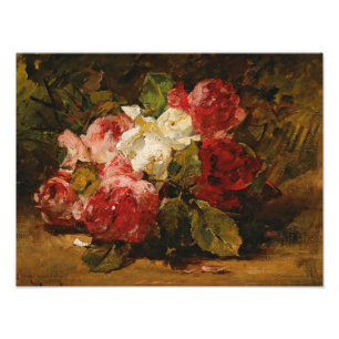 Vintage Französisch Georges Jeannin Rosen III Fotodruck
