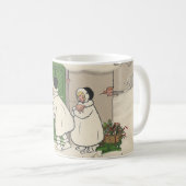 Vintage Französisch Geschenk Girls Weihnachten Tas Kaffeetasse (VorderseiteRechts)