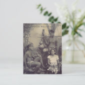 Vintage Französisch-Polynesien-Reise Postkarte (Stehend Vorderseite)