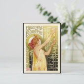 Vintage französische Absinth-Werbung Postkarte (Stehend Vorderseite)