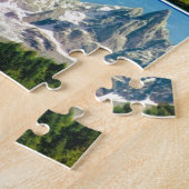 Vintage französische Alpen, Chamonix Mt Blanc Puzzle (Seite)