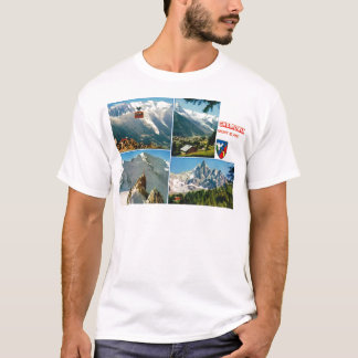 Vintage französische Alpen, Chamonix Mt Blanc T-Shirt