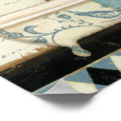 Vintage französische Badewanne Poster (Ecke)