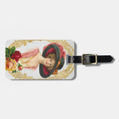 Vintage französische Bag-Tag Gepäckanhänger (Vorderseite horizontal)