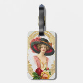 Vintage französische Bag-Tag Gepäckanhänger (Rückseite vertikal)