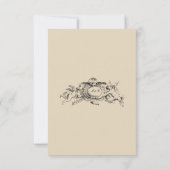 Vintage Französische Barock-Rokoko-Hochzeit Save The Date (Rückseite)