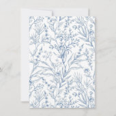 Vintage französische Bat Mitzvah - Einschließungsk Einladung (Rückseite)