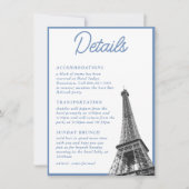 Vintage französische Bat Mitzvah - Einschließungsk Einladung (Vorderseite)