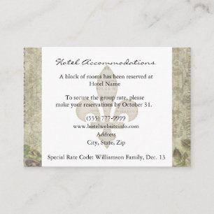 Vintage französische begleitkarte