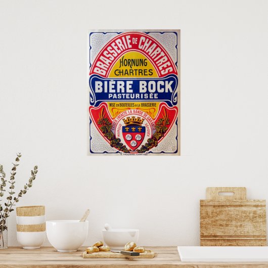 Vintage französische Bierwerbung Poster (Küche)