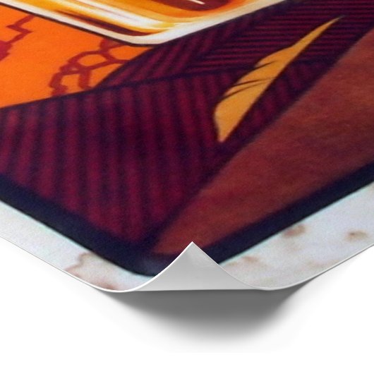 Vintage französische Bierwerbung Poster (Ecke)