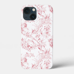 Vintage französische Blumenfantasie-Toile-Pink Case-Mate iPhone Hülle