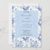 Vintage französische Blumentoilette Einladung (Vorderseite)