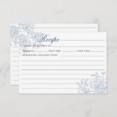 Vintage französische Blumenzillet-Karte Einladung (Vorne/Hinten)