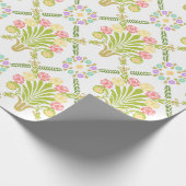 Vintage französische Blüte Geschenkpapier (Ecke)