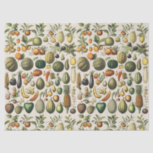 Vintage Französische Botanische Obst Poster Kunst Seidenpapier