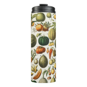 Vintage Französische Botanische Obstplakate Kunst Thermosbecher