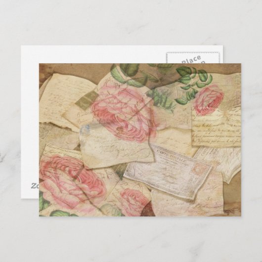 Vintage französische Briefe und Postkarten (Vorne/Hinten)