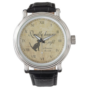 Vintage französische Café-Uhr Armbanduhr