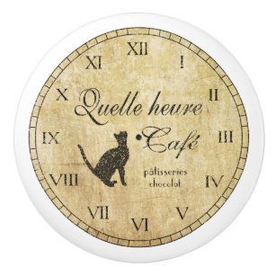 Vintage französische Café-Uhr - Griff