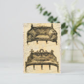 Vintage französische Chic Möbel Postkarte (Stehend Vorderseite)