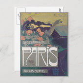 Vintage französische Cigarrette-Werbung Paris Postkarte (Vorne/Hinten)