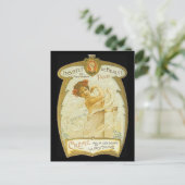 Vintage französische Creme-Ad Postkarte (Stehend Vorderseite)