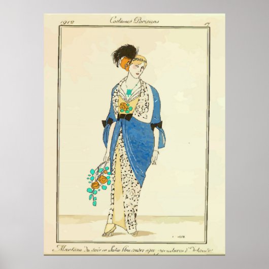 Vintage französische Dress Ad Poster (Vorne)