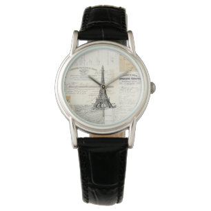 Vintage französische Eintagsfliege-Uhr Paris Armbanduhr
