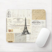 Vintage französische Eintagsfliegen Mousepad Paris (Mit Mouse)