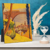 Vintage französische Eisenbahn Fotoplatte (Seite)