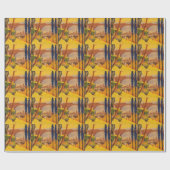 Vintage französische Eisenbahn Geschenkpapier (Flach)