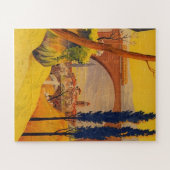 Vintage Französische Eisenbahn - Illustration Puzzle (Horizontal)