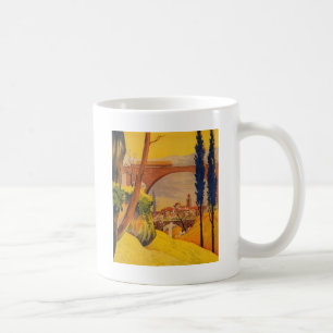 Vintage französische Eisenbahn Kaffeetasse