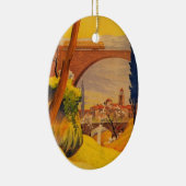 Vintage französische Eisenbahn Keramikornament (Rechts)