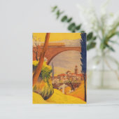 Vintage französische Eisenbahn Postkarte (Stehend Vorderseite)