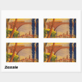 Vintage französische Eisenbahn Rechteckiger Aufkleber (Blatt)