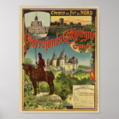 Vintage französische Eisenbahnwerbung Poster (Vorne)