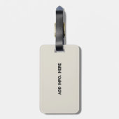 Vintage französische Ephemera Lilie Custom Gepäckanhänger (Rückseite vertikal)