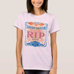 Vintage französische Etikettenkunst T-Shirt