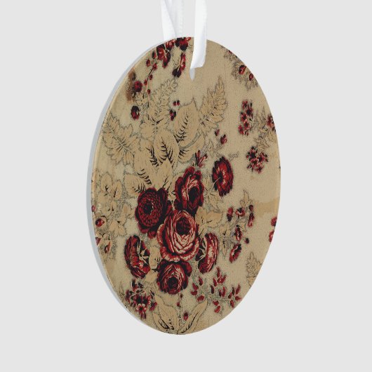 Vintage französische Fabric Ornament (Vorderseite)