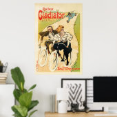 Vintage französische Fahrradwerbung Poster (Heimbüro)