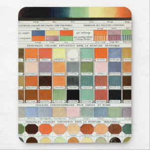 Vintage französische Farbspektrum Mousepad