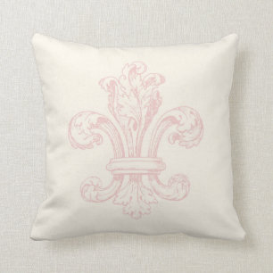 Vintage Französische Fleur de Lis Kissen