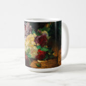 Vintage französische Georges Jeannin-Rose Kaffeetasse (VorderseiteRechts)