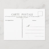 Vintage französische Gift Girls Weihnachten Postka (Rückseite)