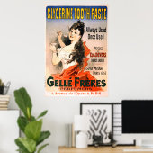 Vintage französische Glycerin-Zahnpastenwerbung Poster (Heimbüro)
