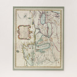 Vintage Französische Große Seen Kanada / Amerika K Puzzle