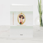 Vintage französische Gruß-Karte Karte (Rückseite)